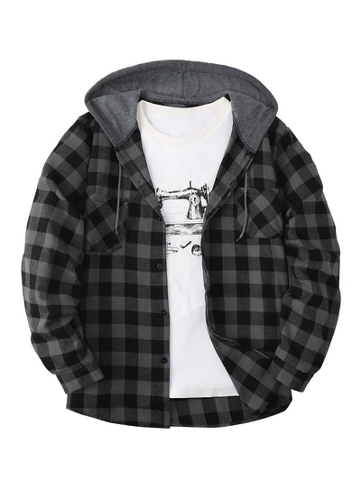 MAX HOODIE FLANELLJACKE
