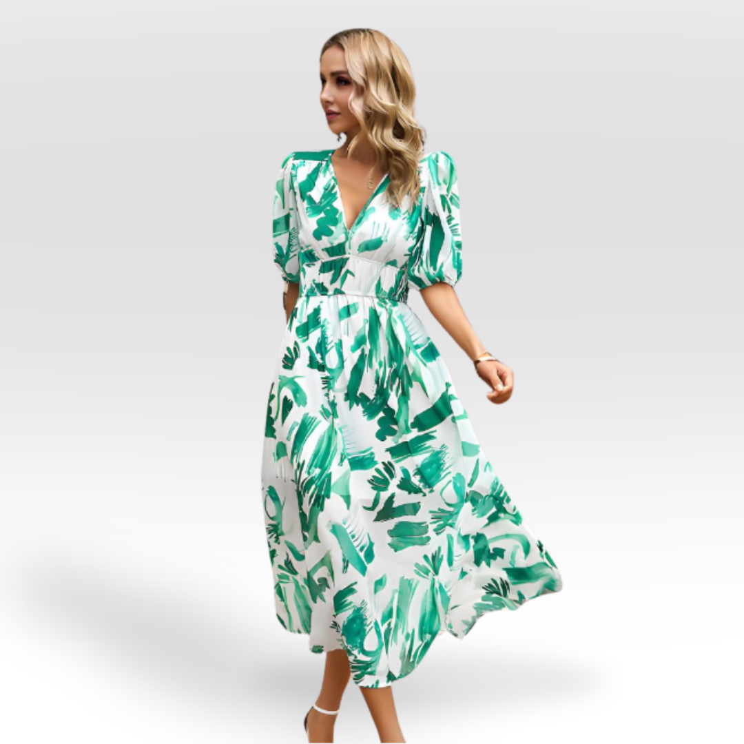 CHANTAL - CHARMES KLEID MIT V-AUSSCHNITT