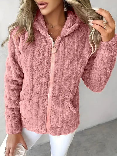 GAELLE | Langarm Kapuzenpullover Mit Reißverschluss