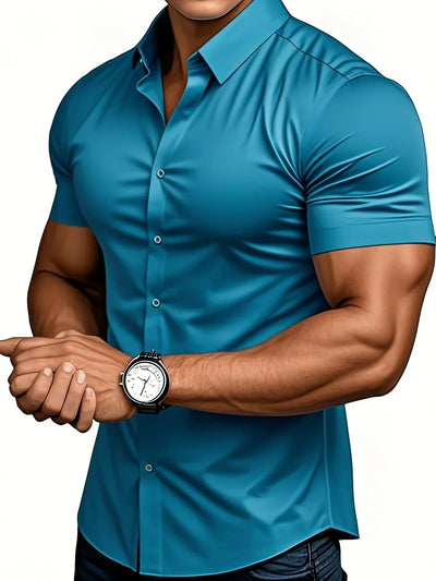 Ezra – Elegantes Schmal Geschnittenes Hemd Mit Knöpfen