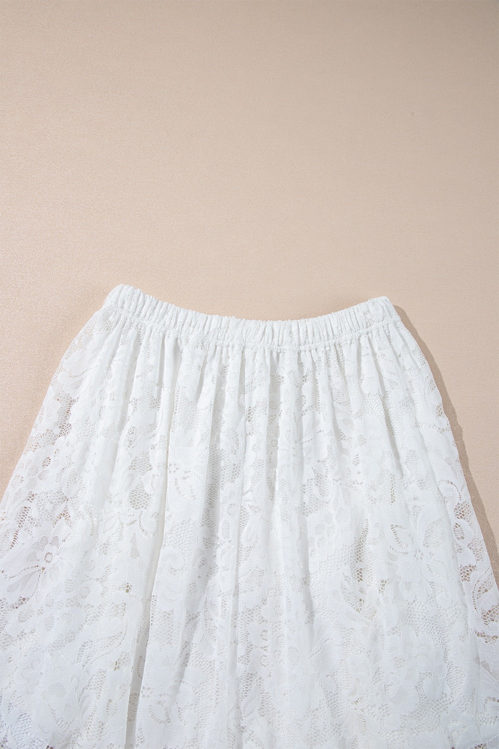 Lace High-Low Skirt