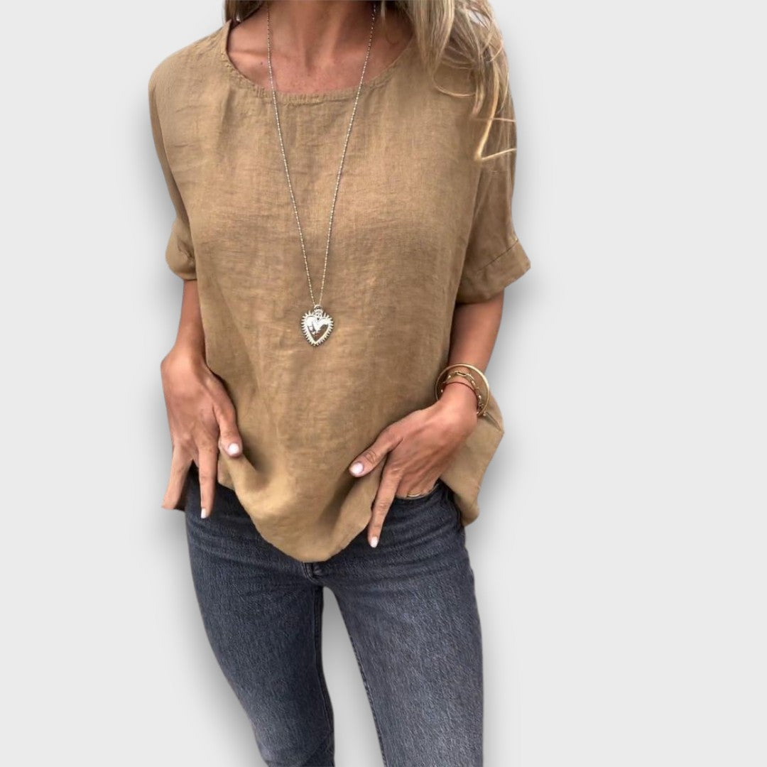 Mira – Leinentop mit klassischem Schnitt