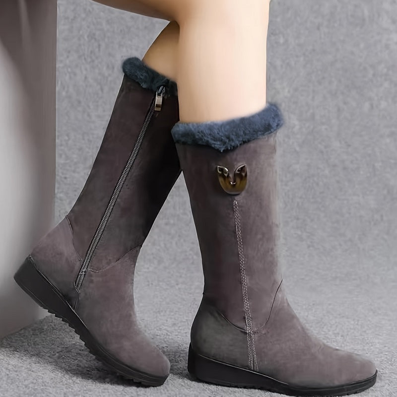 Gefütterte Winterstiefel für Damen