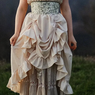 Ruffled Retro Style Women's Medieval Renaissance Dress