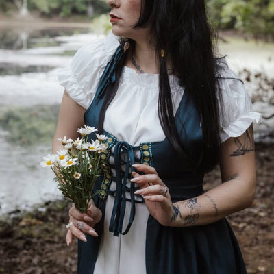 Irish Style Off-Shoulder Dress