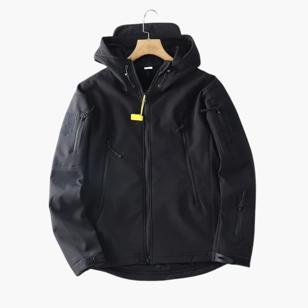 Herren Kapuzenjacke mit Reißverschluss und Ärmeltaschen