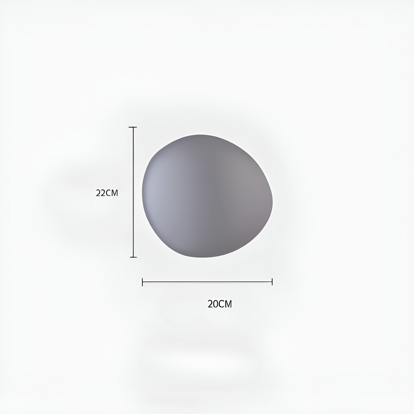 LED Wandleuchte in Kieselstein Design– Dekoratives nordisches Design für Wohnzimmer & Flur