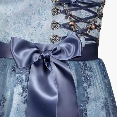 Dirndl kleid mit Spitzenärmeln für Damen - Oktoberfest 2025