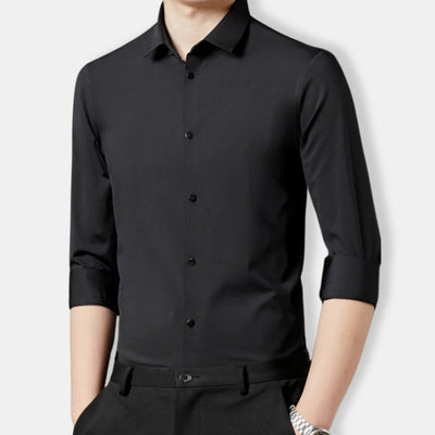 Herren Schlanke Passform Hemd | Langarm