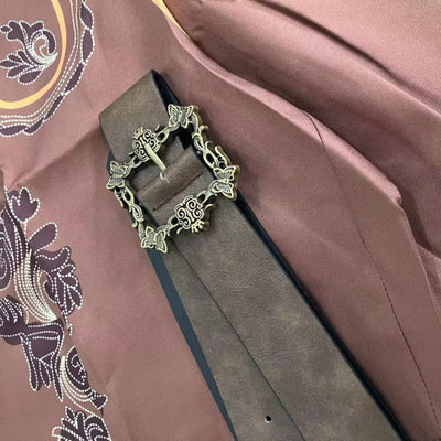 Bestickte Lederhose mit Gürtel für Herren - Oktoberfest 2025