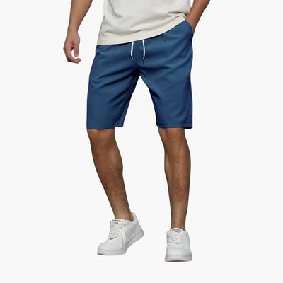 Lässige, knielange Herren-Sommer-Shorts mit Kordelzug