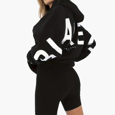 Bedruckte Kapuzenjacke für Damen