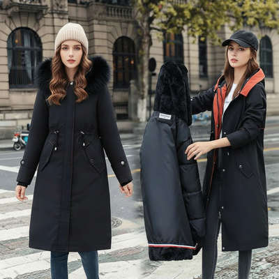 Frostra™ - Damen Winterjacke mit Kapuze und Weichem Kragen