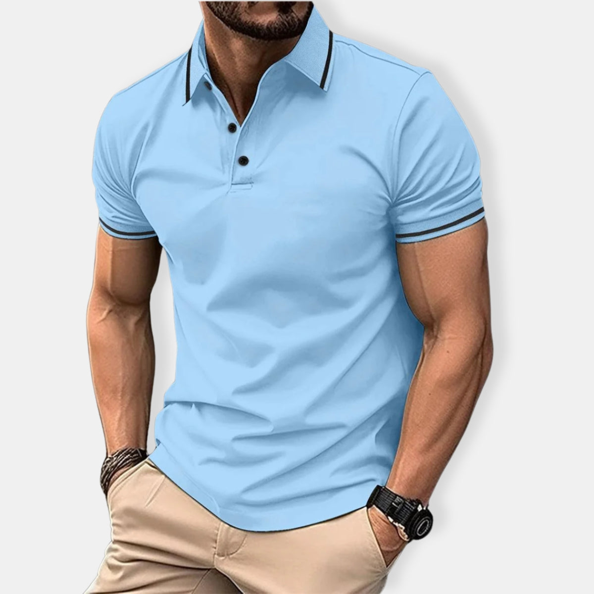 Herren Passform Polo Hemd | Kurzarm