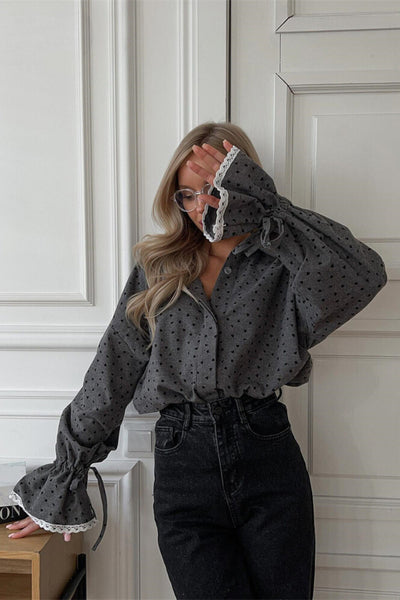 Heidi-Mode | Elegante Blumen-Spitzenbluse