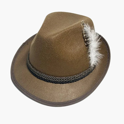 Bayerischer Hut mit Feder für Unisex – Oktoberfest 2025