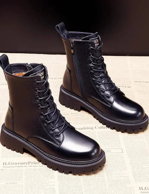 Lederstiefel mit innenfutter für Damen