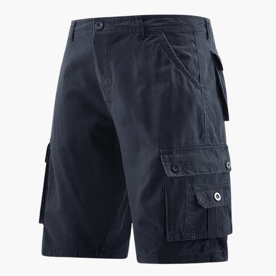 Herren Sommer Cargo-Shorts mit elastischem Bund und Taschen