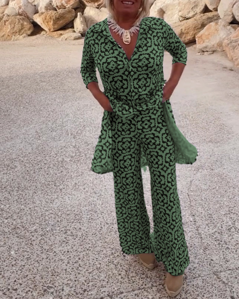 MARA ZWEITEILIGES SET MIT VINTAGE PRINT