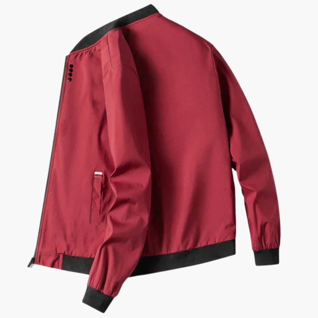 Herrenjacke mit Rippkragen und Taillentaschen