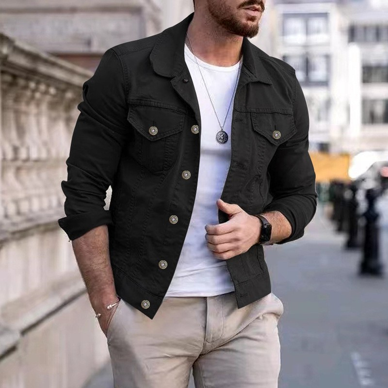 Jeansjacke für Herren - Stylische Übergangsjacke für den Sommer