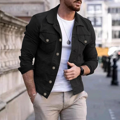 Jeansjacke für Herren - Stylische Übergangsjacke für den Sommer