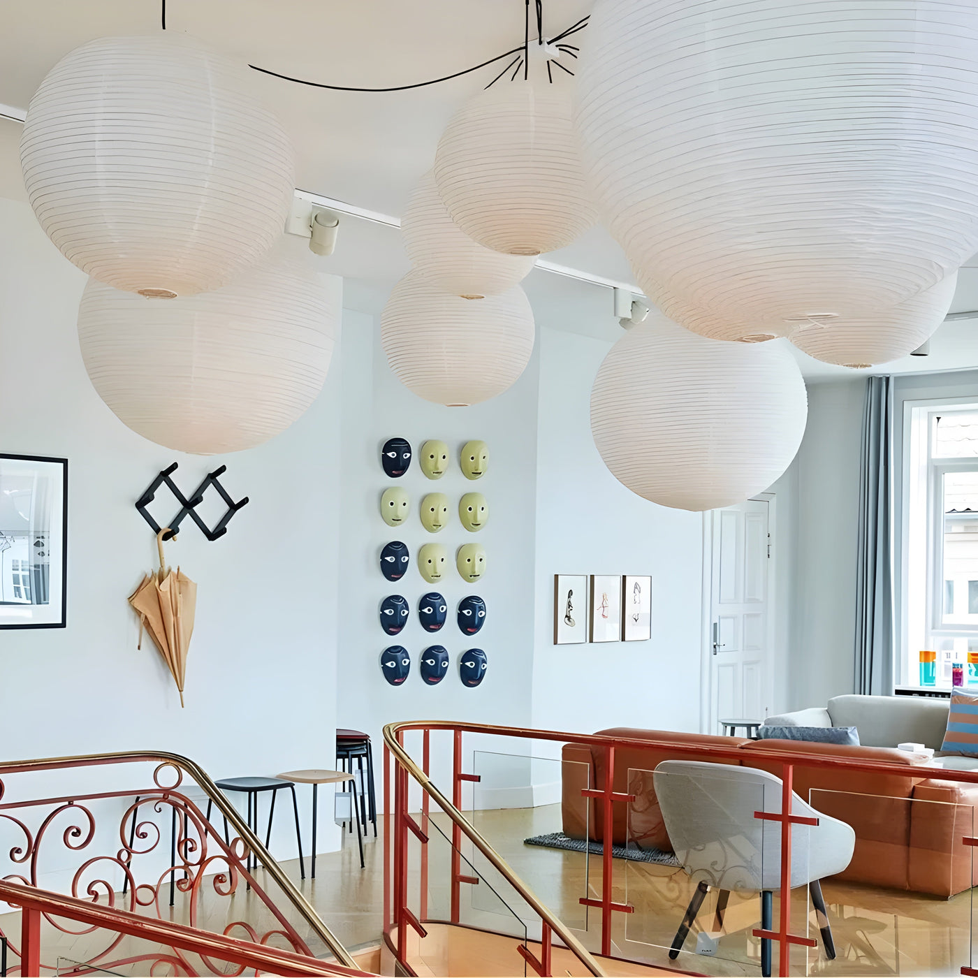 Hängelampe aus Reispapier – Dekorativ Japanischer Stil für Wohnzimmer