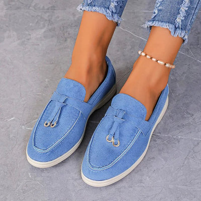 Rilena - Elegante Loafers mit dekorativen Nahtdetails in Knotenform