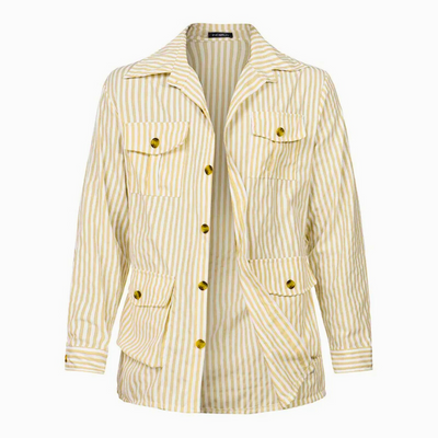 Davion – Lässiges Hemd Mit Gürtel Und Mehreren Taschen