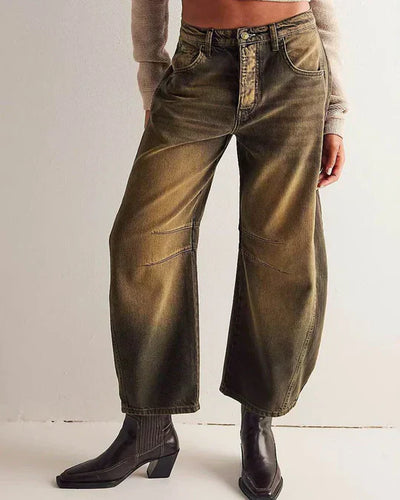 Mid-Rise | Weit geschnittene Tonnenjeans für modebewusste Frauen