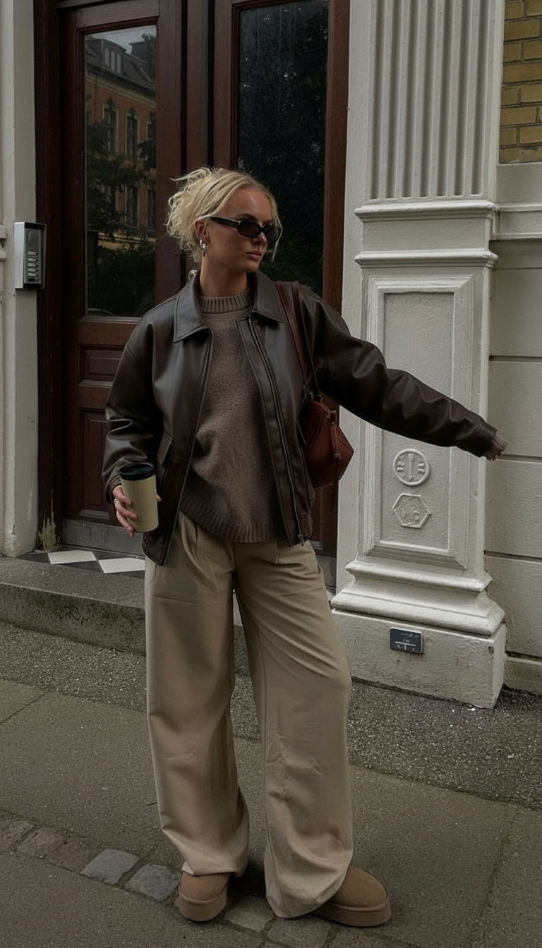 Kayna| Vintage-Jacke aus Altleder