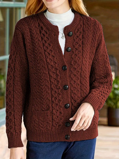 ELEGANTER KABELSTRICK-CARDIGAN | STILVOLL, KOMFORTABEL, VIELSEITIG