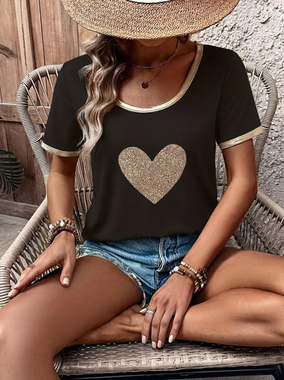 Lamprini - Elegantes Kurzarm T-Hemd