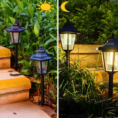 LumiTrail Light – Vintage 2er-Set Solar Gartenleuchten für Außen mit LED