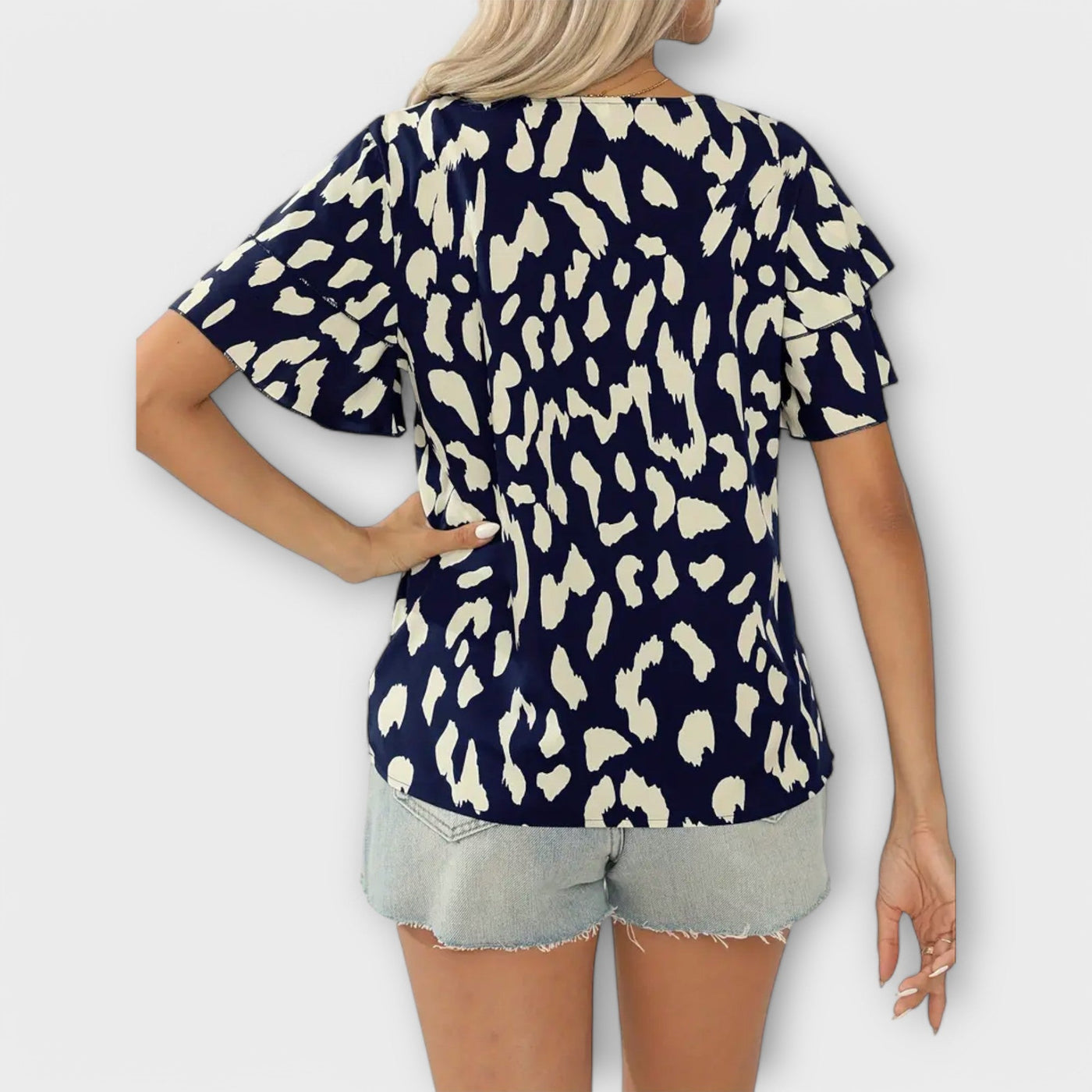 Lässige Bluse für Damen im Leo-Design - Yloria