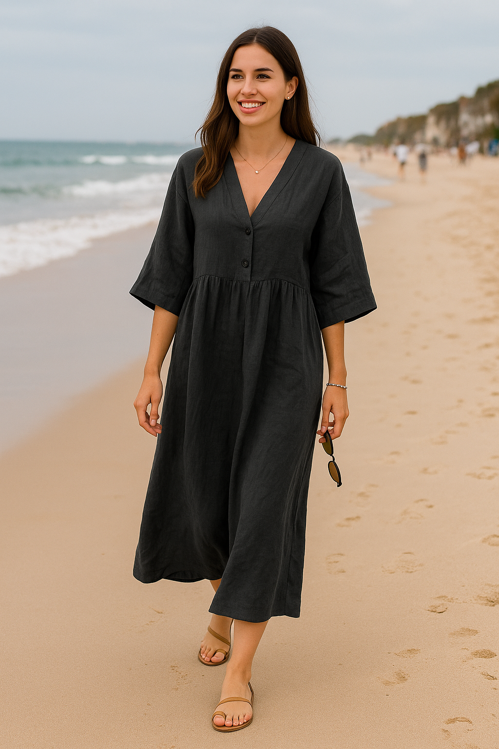 Natali - Maxikleid aus Leinen