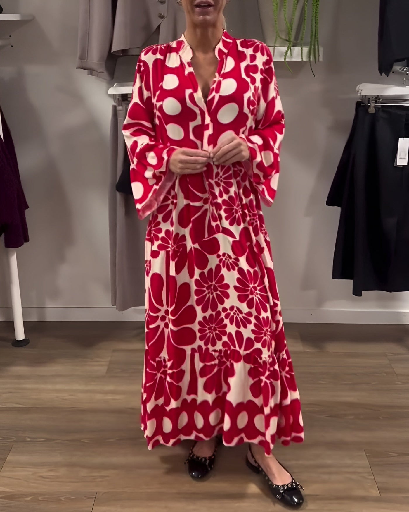 Marielle | Elegantes Maxikleid mit Muster