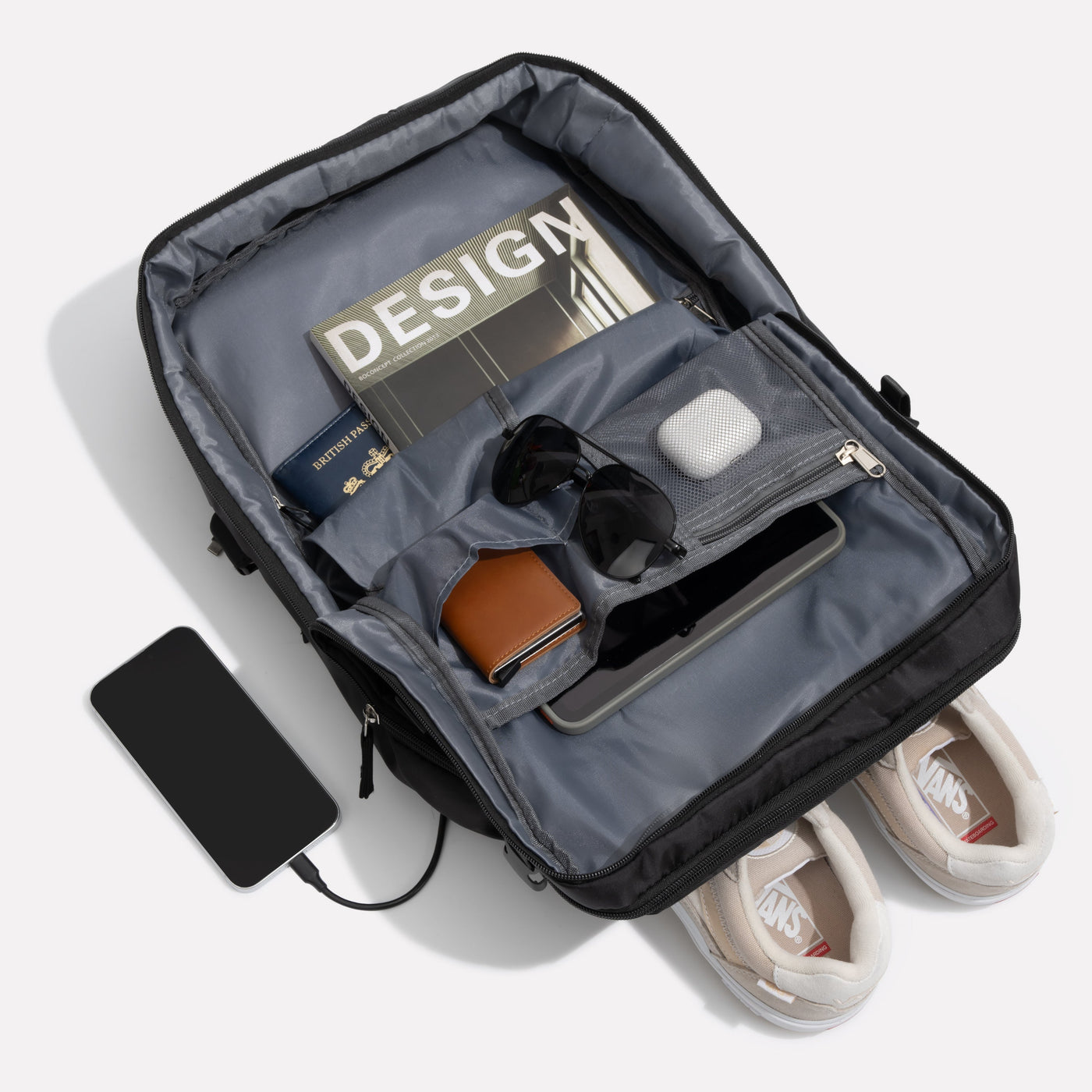Unisex Anti-Diebstahl Reiserucksack | Mit Reißverschluss