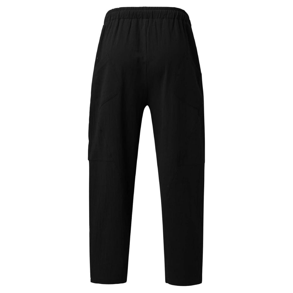 Retro Style Pirate Pants Elastic Waistband Design