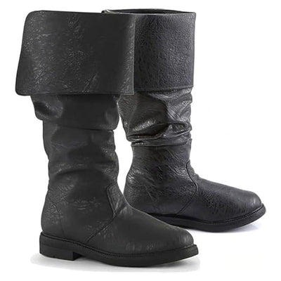 Unisex Medieval Renaissance Knee High Flat Jazz Boots
