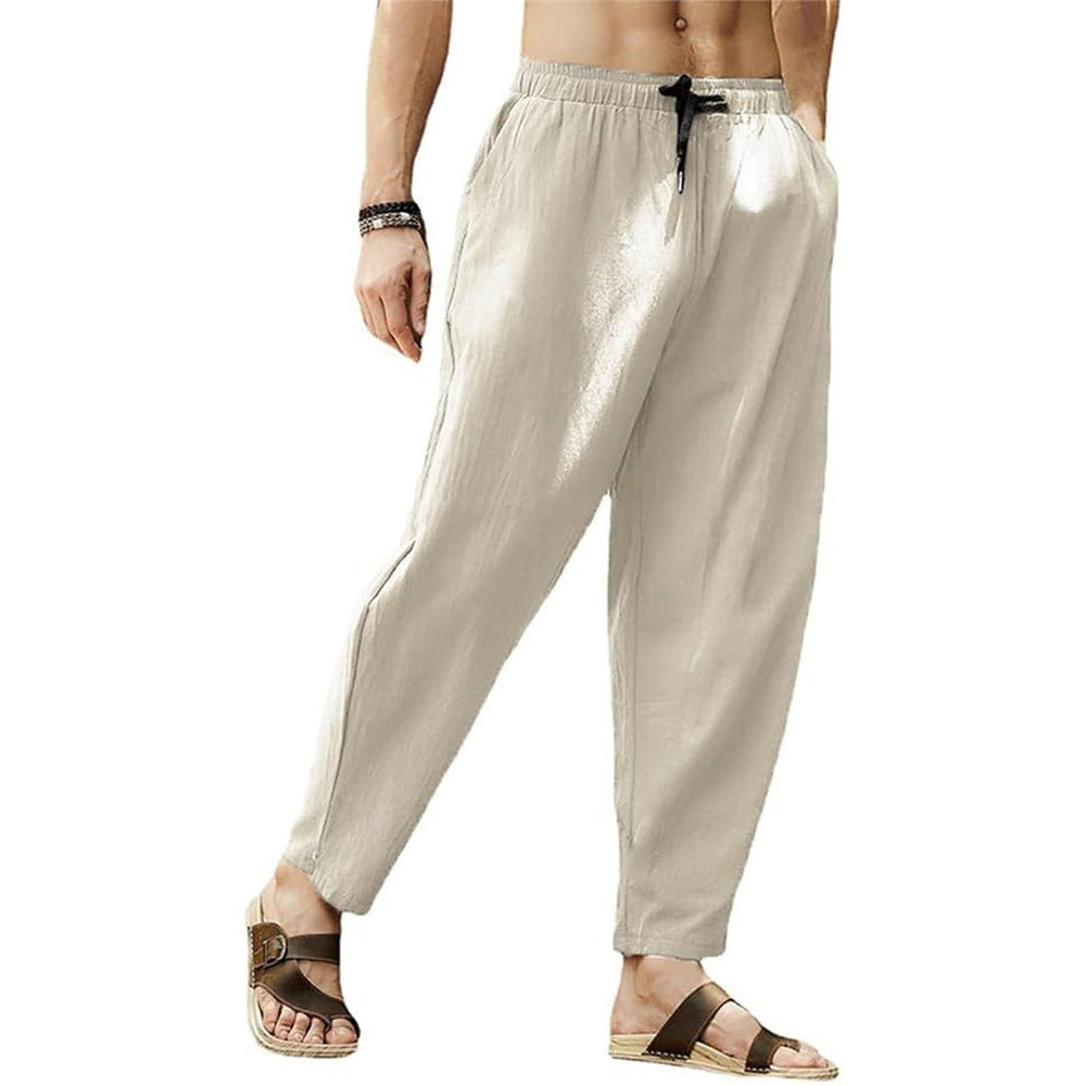 Retro Style Pirate Pants Elastic Waistband Design