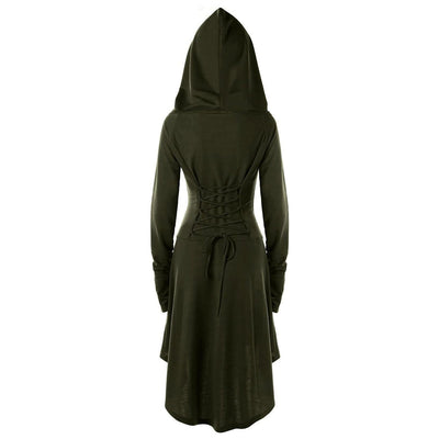 Medieval Fantasy Hooded Dress