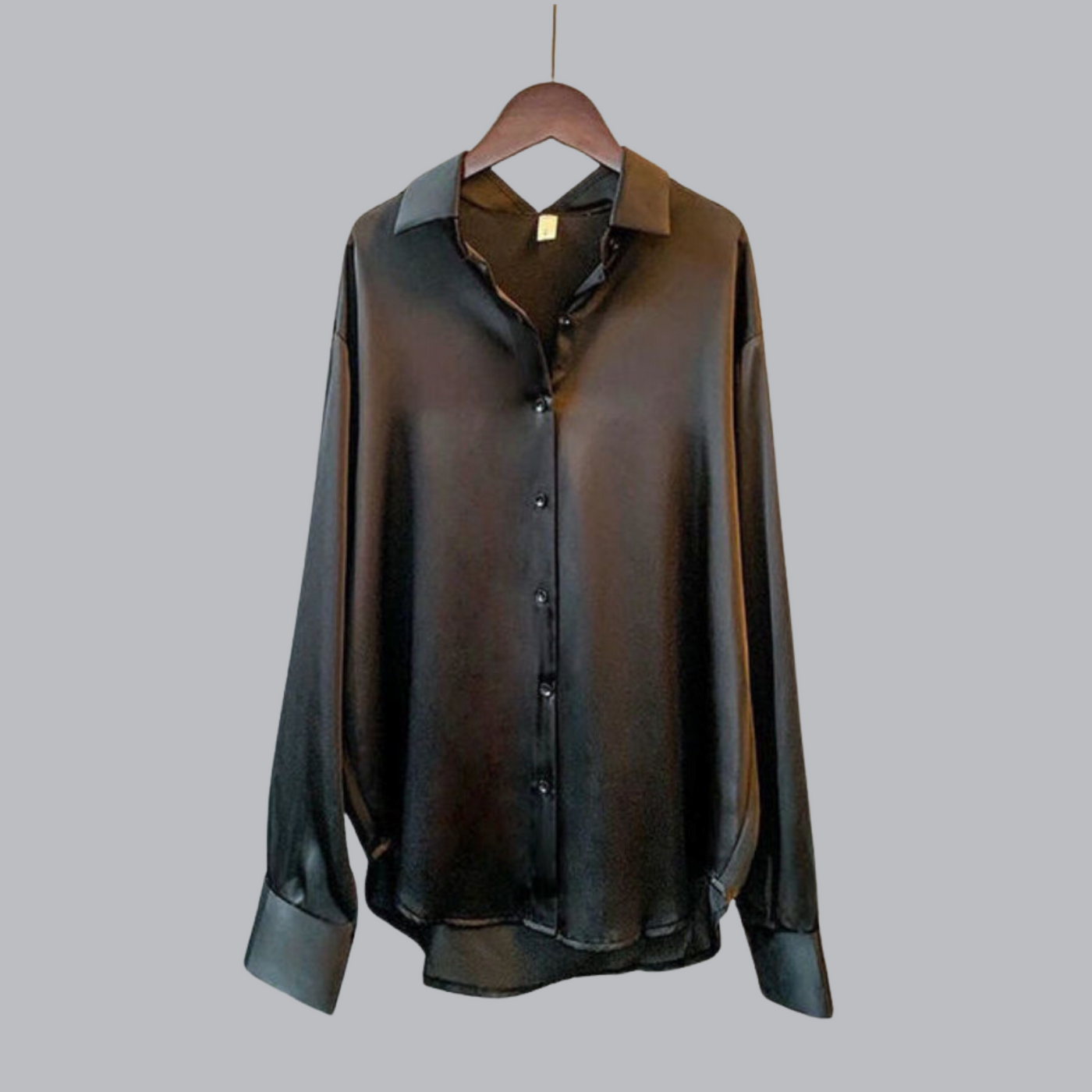 Satinbluse für Damen - Elegante Leichte Hemdbluse für für jeden Anlass