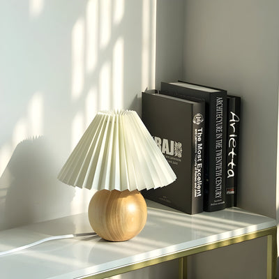 LumiPleat Lampe – Vintage Falten-Tischlampe