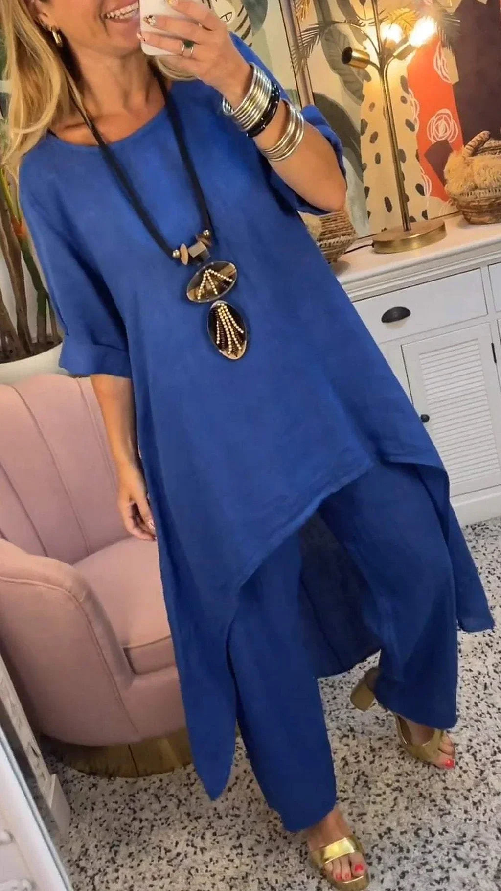 Maryla – Zweiteiliges Set Aus Baumwolle Mit Langen Ärmeln