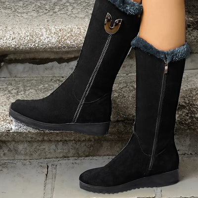 Gefütterte Winterstiefel für Damen