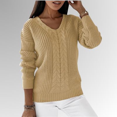 Marimar | Weicher Strickpullover mit Zopfmuster