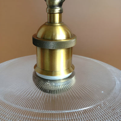 Retro-Pendelleuchte aus Glas – Stilvolle Hängelampe für  für gemütliche Räume