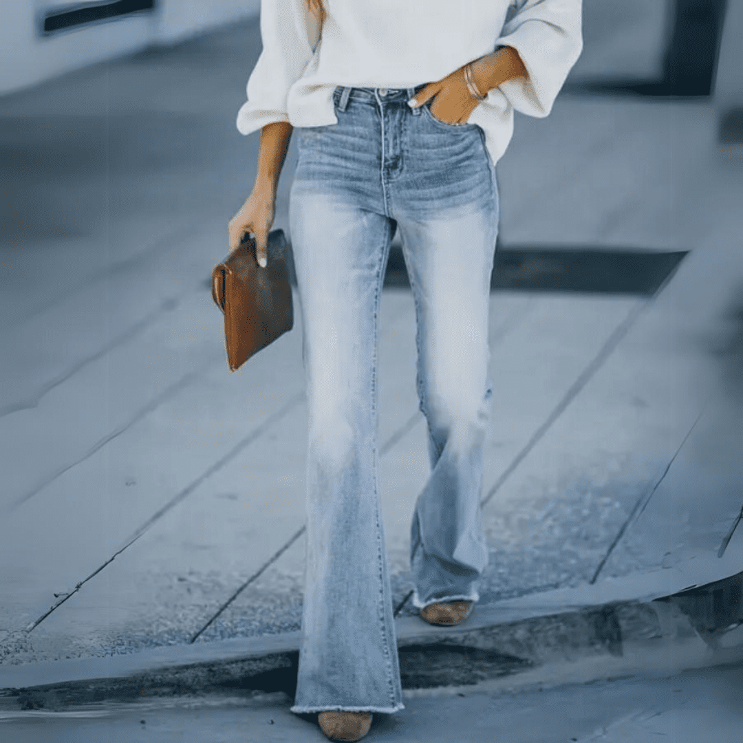Boho-Stretch-Jeans für Damen – Jyna