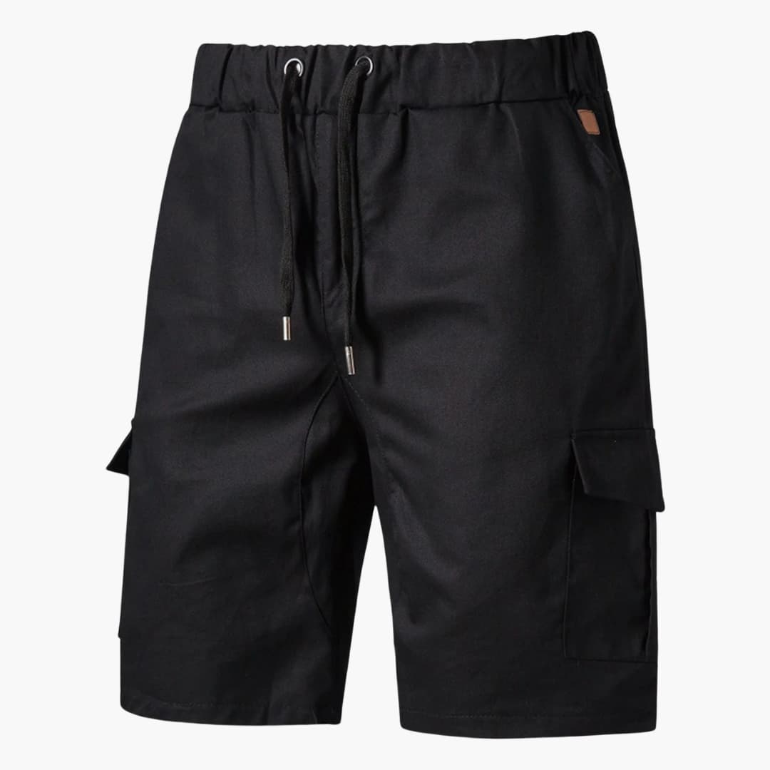 Herren Sommer Cargo Shorts mit Taschen und Kordelzug